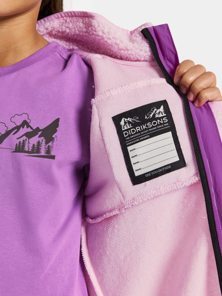 Didriksons Kids' Exa Full Zip Orchid Pink Didriksons