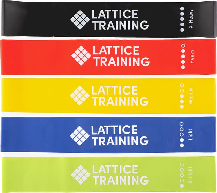 Lattice Training Resistance Band 5 Pack Multi Colour Lattice Training