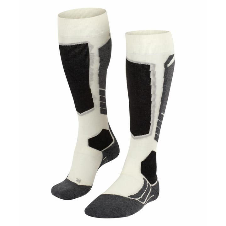 Falke Women's SK2 Intermediate Wool Women Skiing Knee-high Socks Off/White