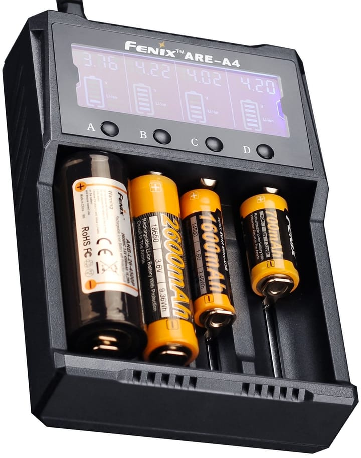 Fenix Fenix Are-A4 Batterilader Smart 4-Kanals Lader Fenix