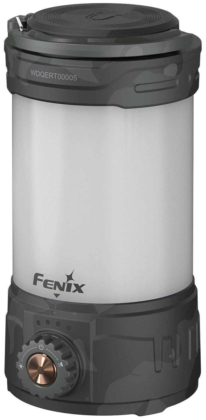 Fenix Fenix Cl26r Pro Campinglykt Grey Camo Oppladbar Campinglykt 650lm Grønn Fenix