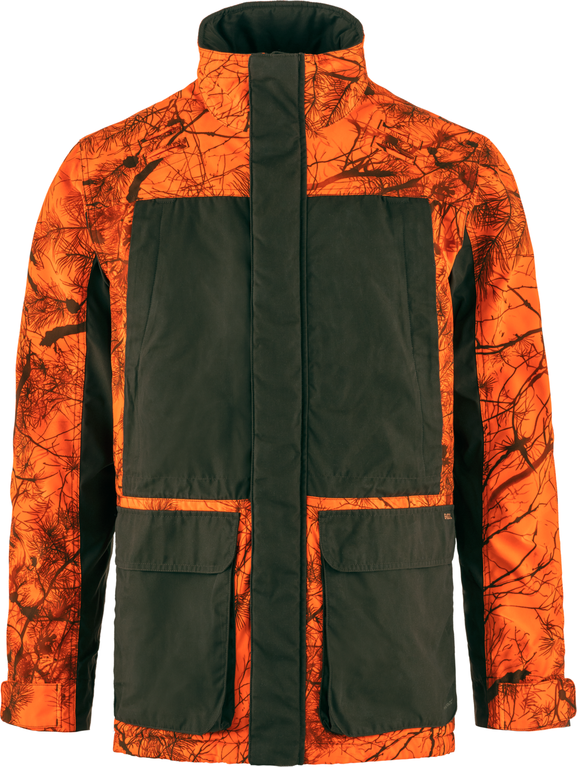 Fjällräven Men’s Brenner Pro Padded Jacket Orange Multi Camo-Deep Forest