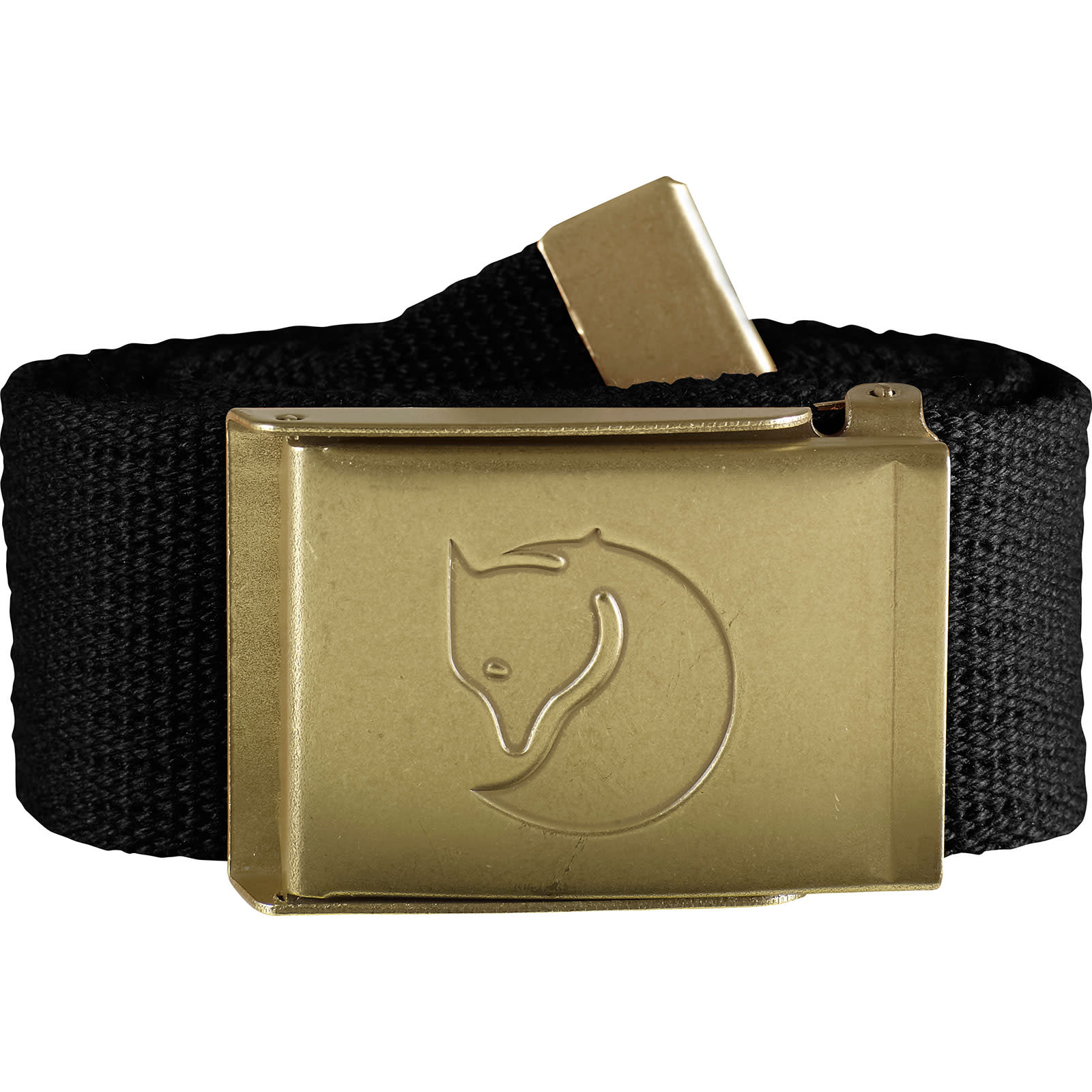 Fjällräven Canvas Brass Belt 4 cm Black