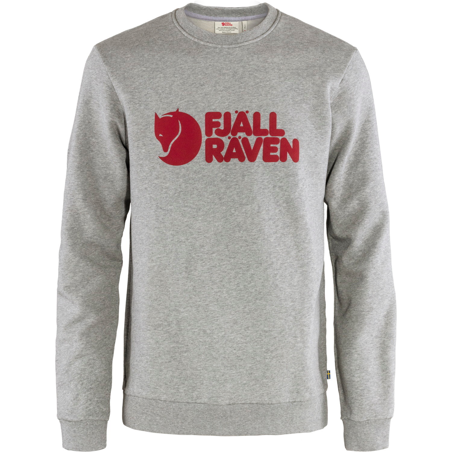 Fjällräven Men’s Fjällräven Logo Sweater Grey-Melange