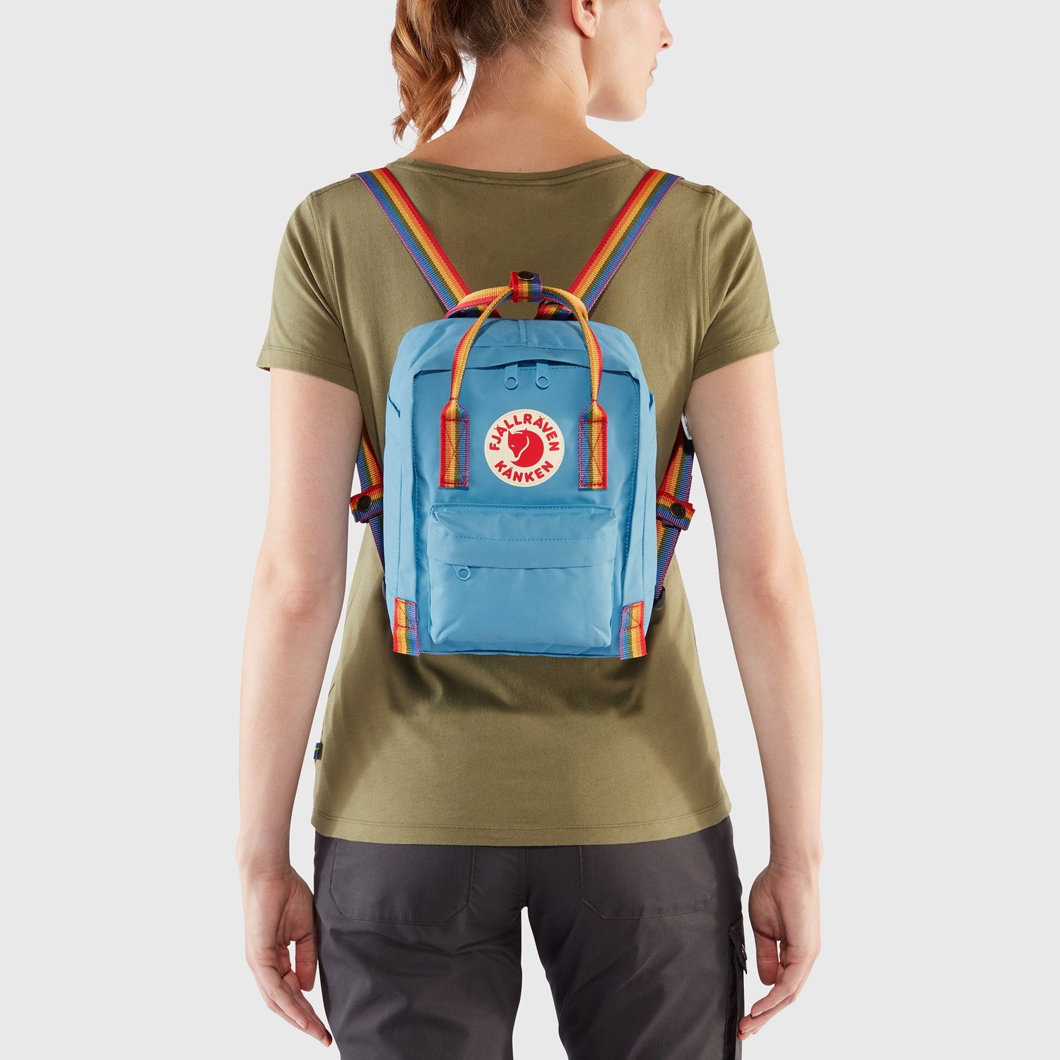 Fjallraven Kanken Rainbow Mini Black Rainbow Pattern Shoppe Fjallraven Kanken Rainbow Mini Black Rainbow Pattern hier Outnorth