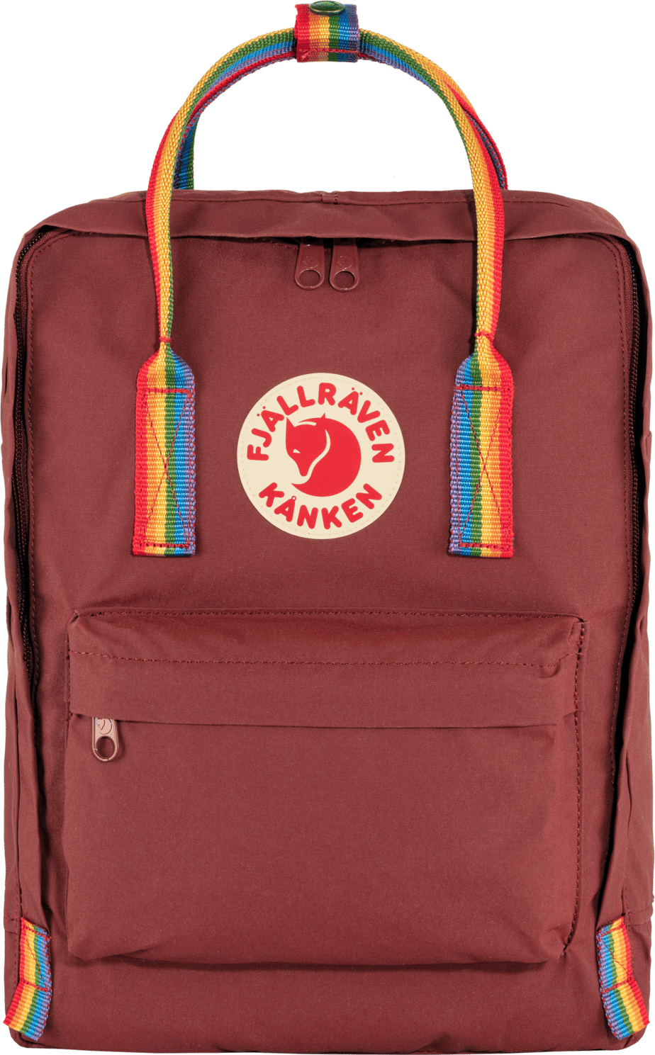 Fjällräven Kånken Rainbow Ox Red-Rainbow Pattern