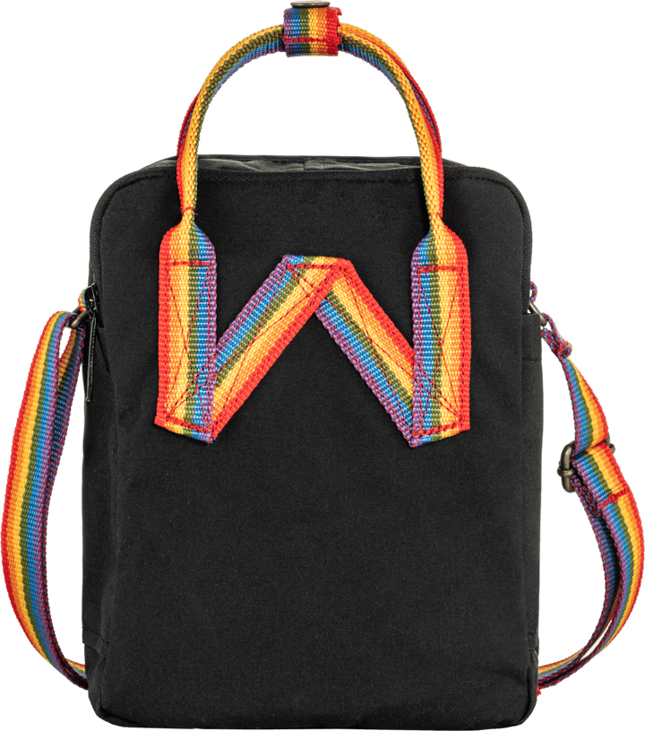 Fjällräven Kånken Rainbow Sling Black/Rainbow Pattern Fjällräven