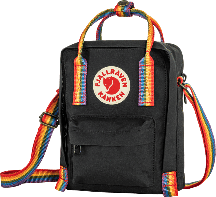 Fjällräven Kånken Rainbow Sling Black/Rainbow Pattern Fjällräven