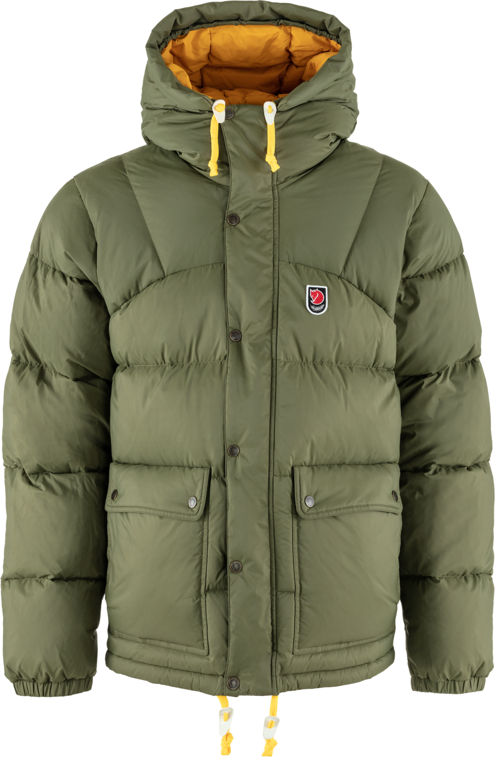 Fjällräven Men’s Expedition Down Lite Jacket Green-Mustard Yellow