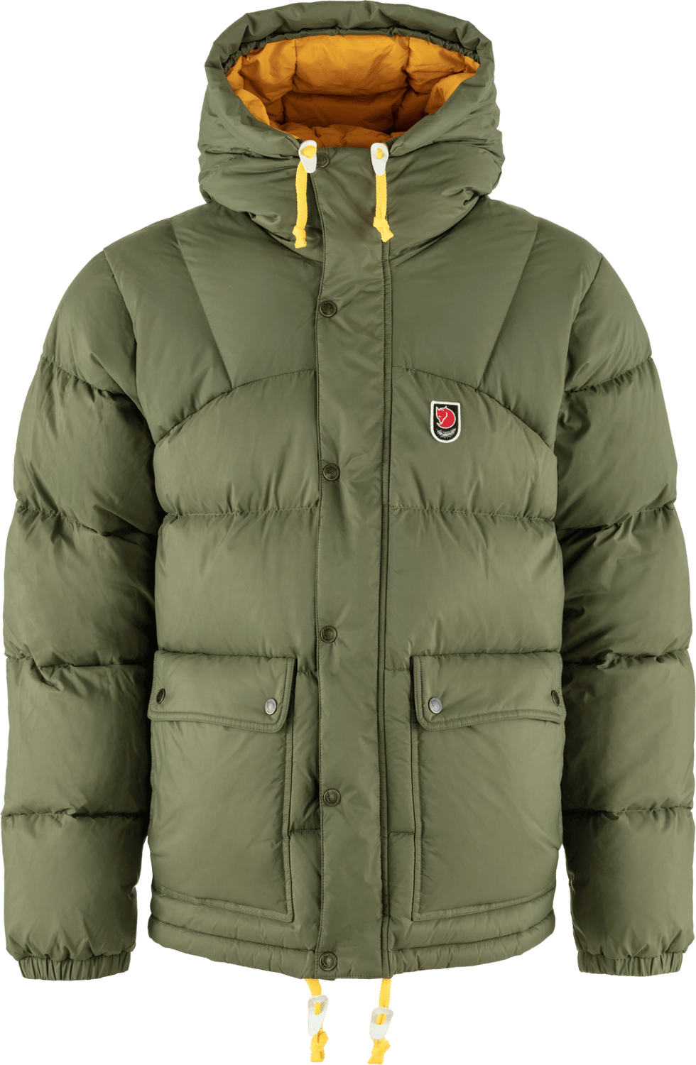 Fjällräven Men's Expedition Down Lite Jacket Green-Mustard Yellow