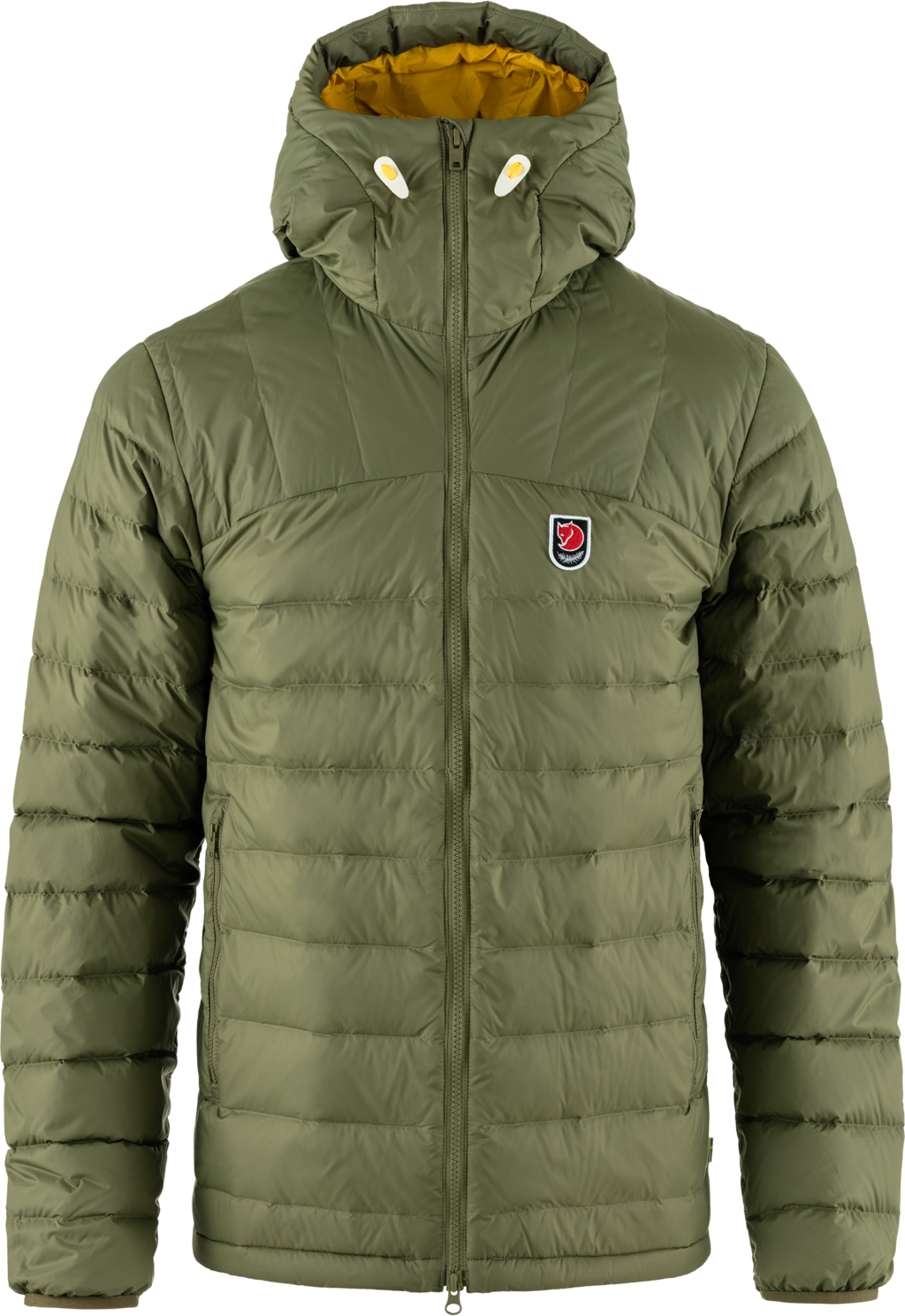 Fjällräven Men’s Expedition Pack Down Hoodie Green-Mustard Yellow