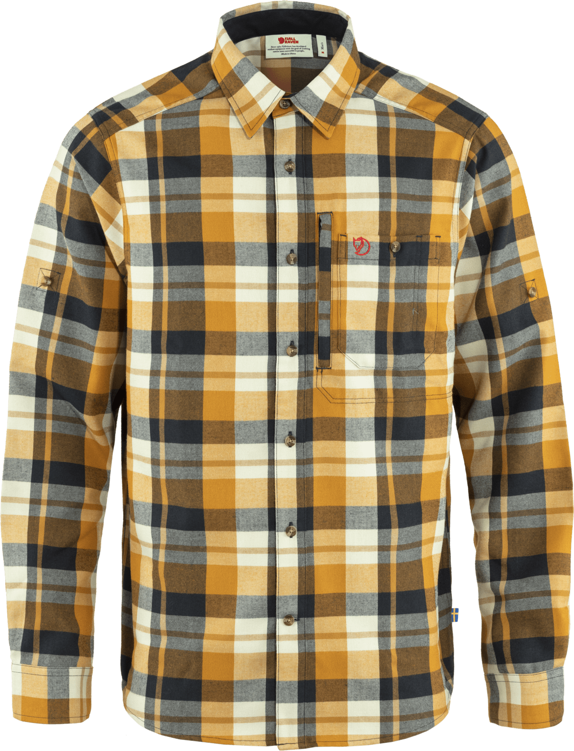 Fjällräven Men’s Fjällglim Shirt Buckwheat Brown-Dark Navy