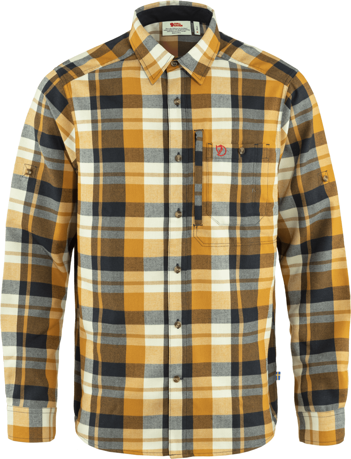 Men’s Fjällglim Shirt Buckwheat Brown-Dark Navy