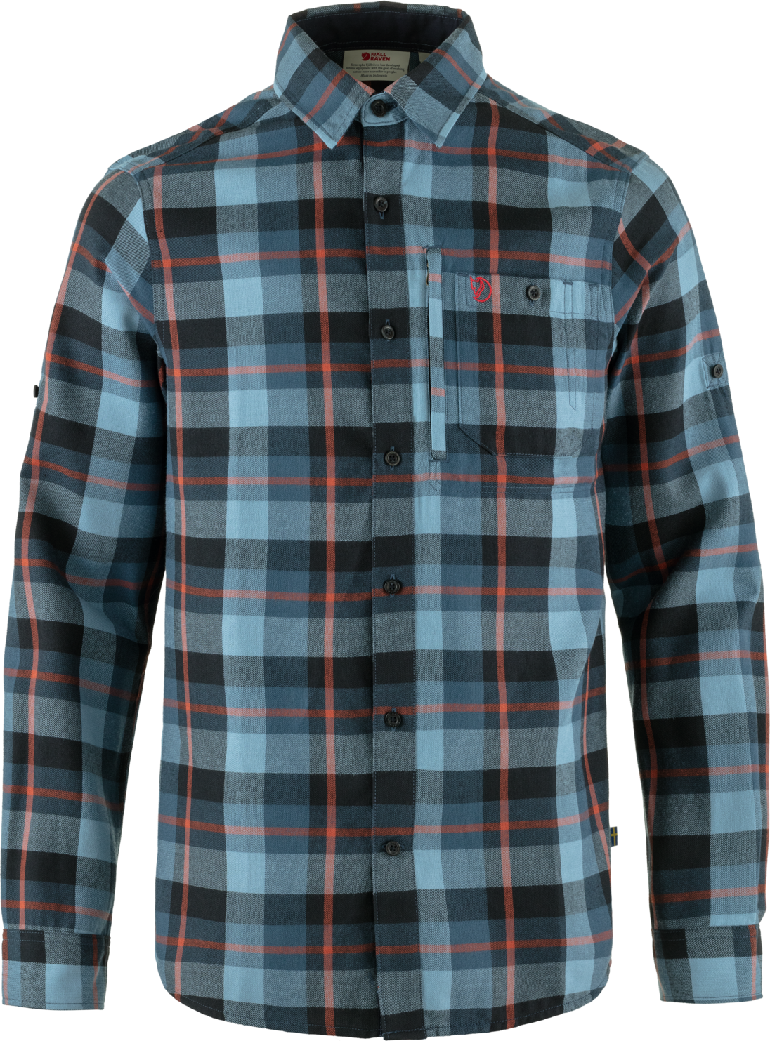 Men’s Fjällglim Shirt Indigo Blue-Dawn Blue