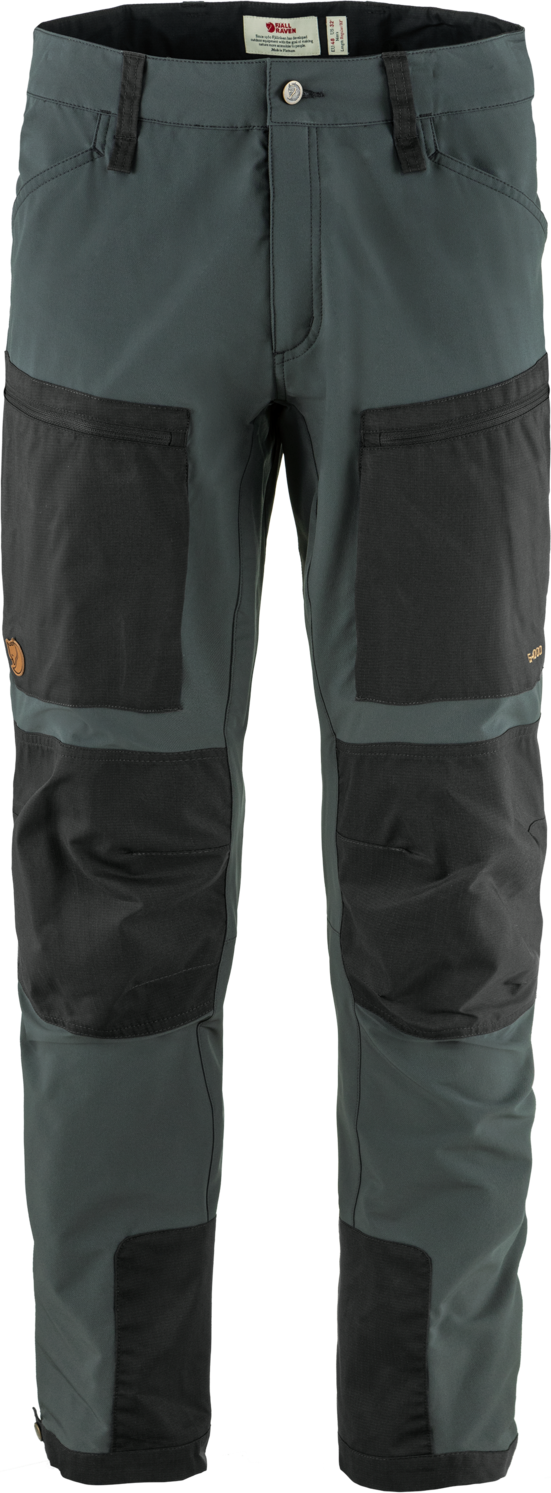 Fjallraven Men's Keb Trousers Regular Fit - Black/Stone Grey