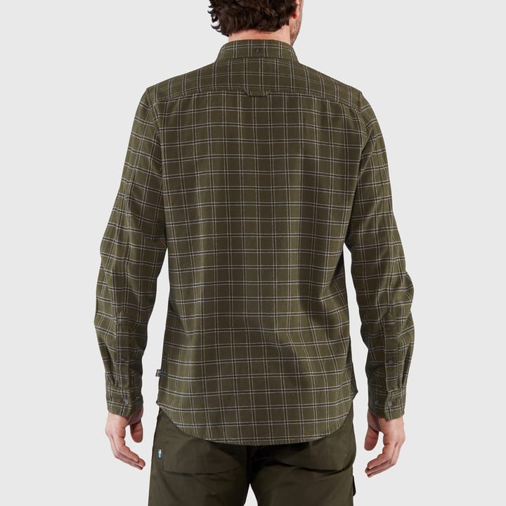 Fjällräven Men's Övik Flannel Shirt Laurel Green-Indigo Blue | Shoppe ...