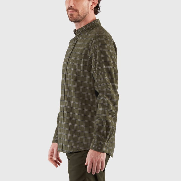 Fjällräven Men's Övik Flannel Shirt Laurel Green-Indigo Blue | Shoppe ...