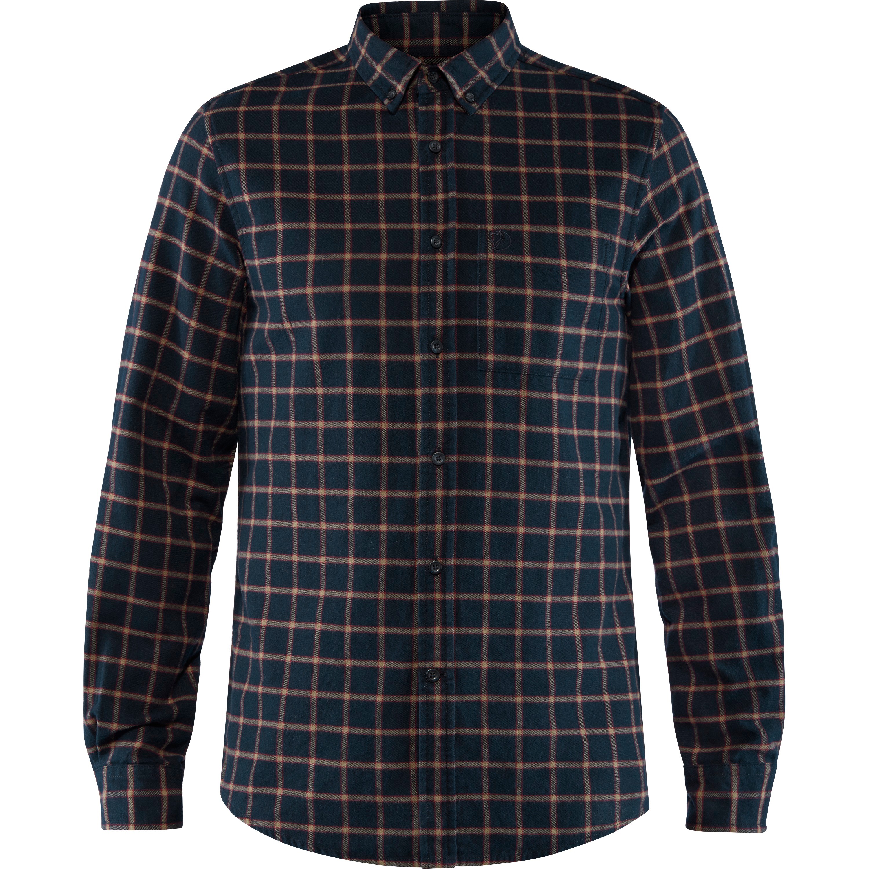 Fjällräven Men’s Övik Flannel Shirt Dark Navy