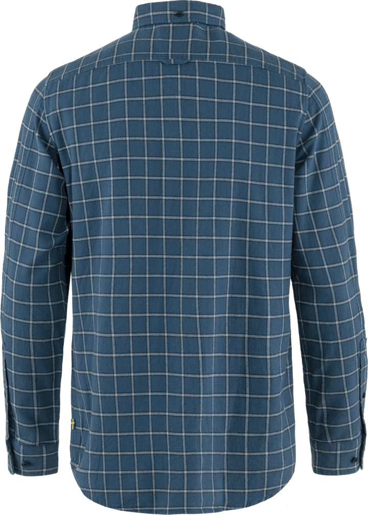 Fjällräven Men's Övik Flannel Shirt Indigo Blue-Flint Grey Fjällräven