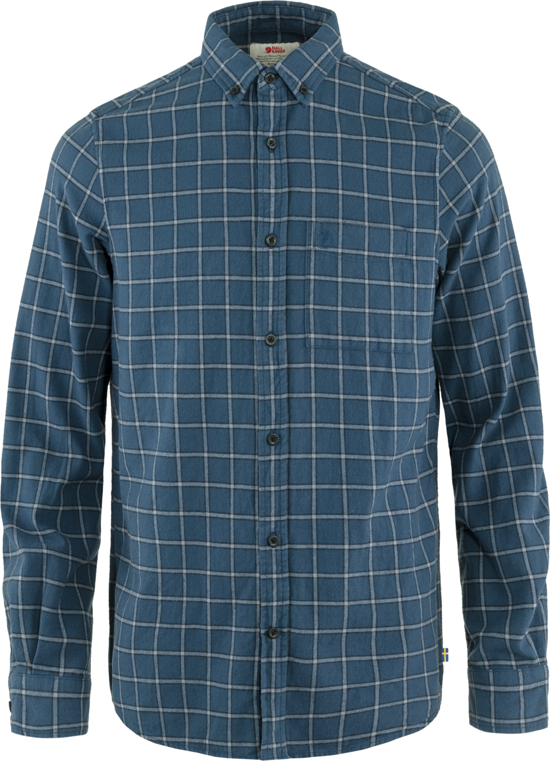 Fjällräven Men’s Övik Flannel Shirt Indigo Blue-Flint Grey