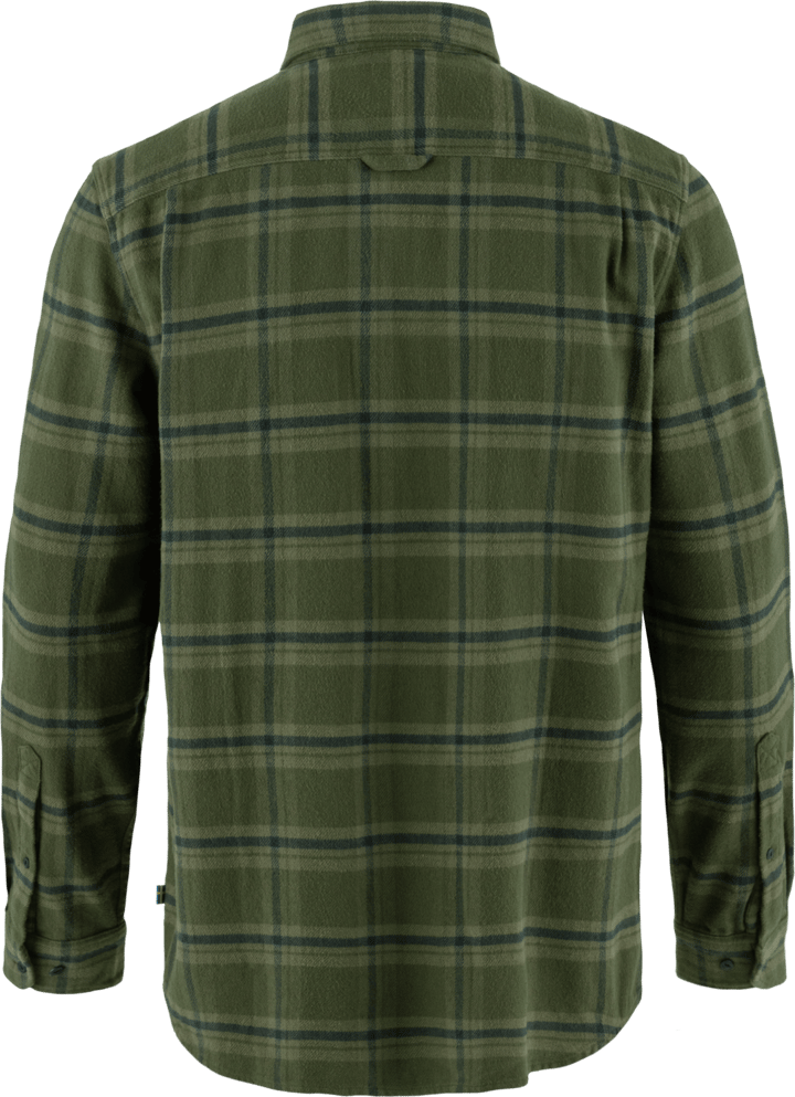 Fjällräven Men's Övik Heavy Flannel Shirt Deep Forest-Laurel Green Fjällräven