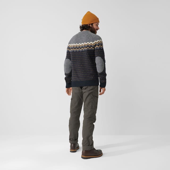 Fjällräven Men's Övik Knit Sweater Laurel Green/Deep Forest Fjällräven