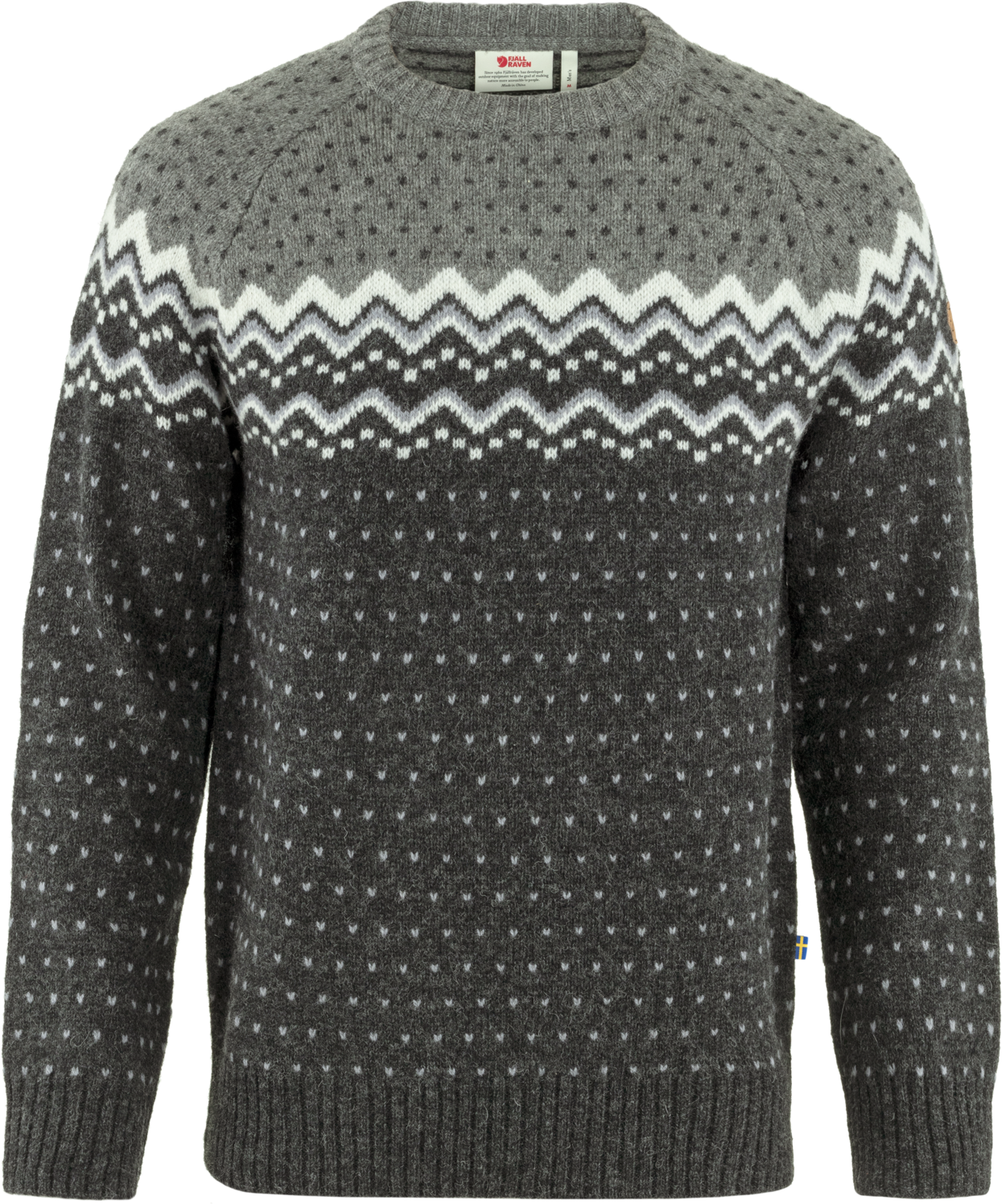 Fjällräven Men’s Övik Knit Sweater Dark Grey/Grey