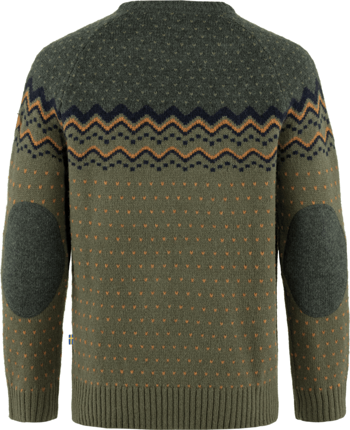 Fjällräven Men's Övik Knit Sweater Laurel Green/Deep Forest Fjällräven