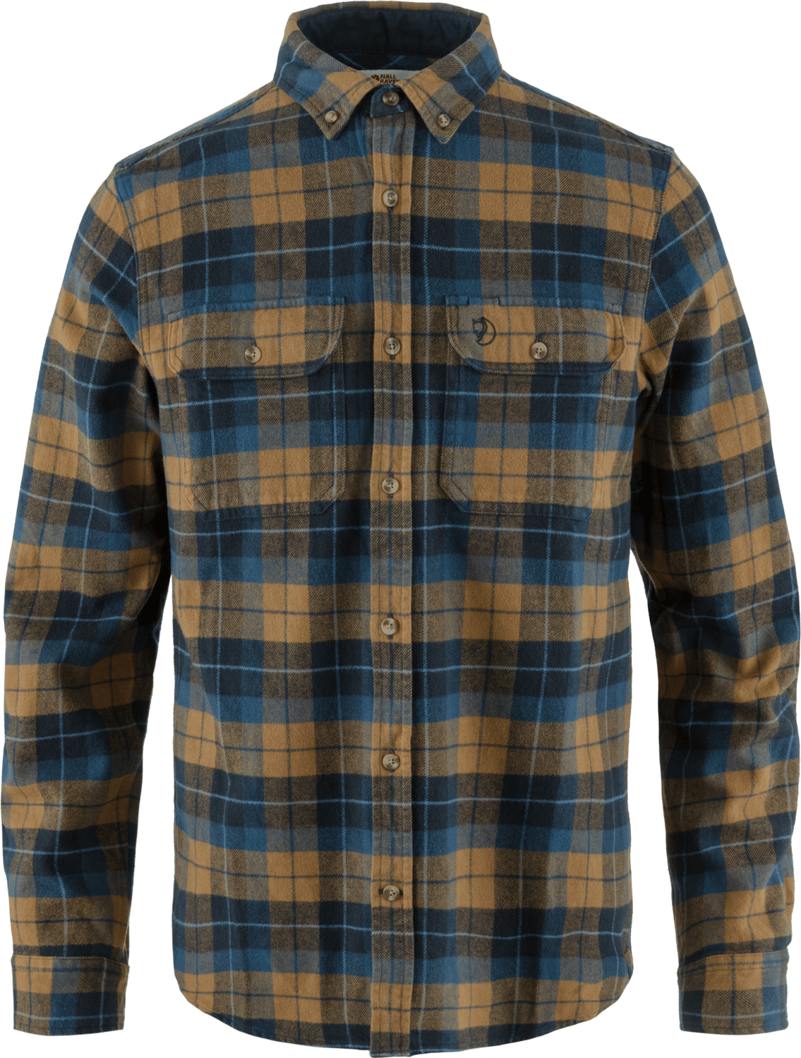 Fjällräven Men's Singi Heavy Flannel Shirt Dark Navy/Buckwheat Brown