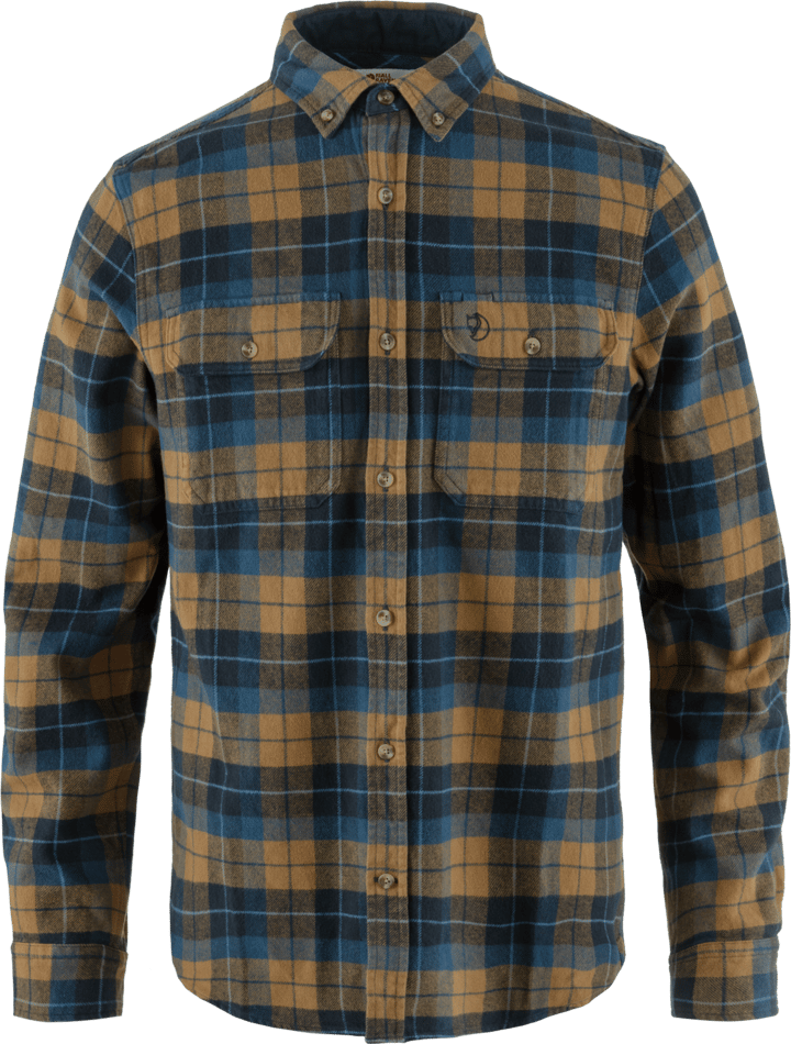 Fjällräven Men's Singi Heavy Flannel Shirt Dark Navy/Buckwheat Brown Fjällräven