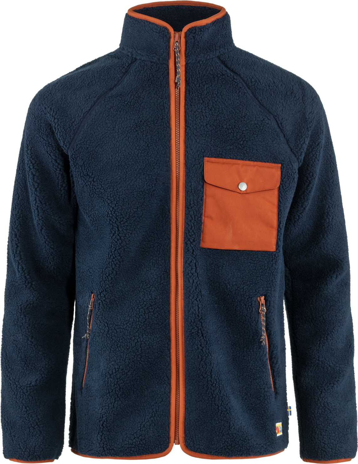 Fjällräven Men’s Vardag Pile Fleece Navy-Autumn Leaf