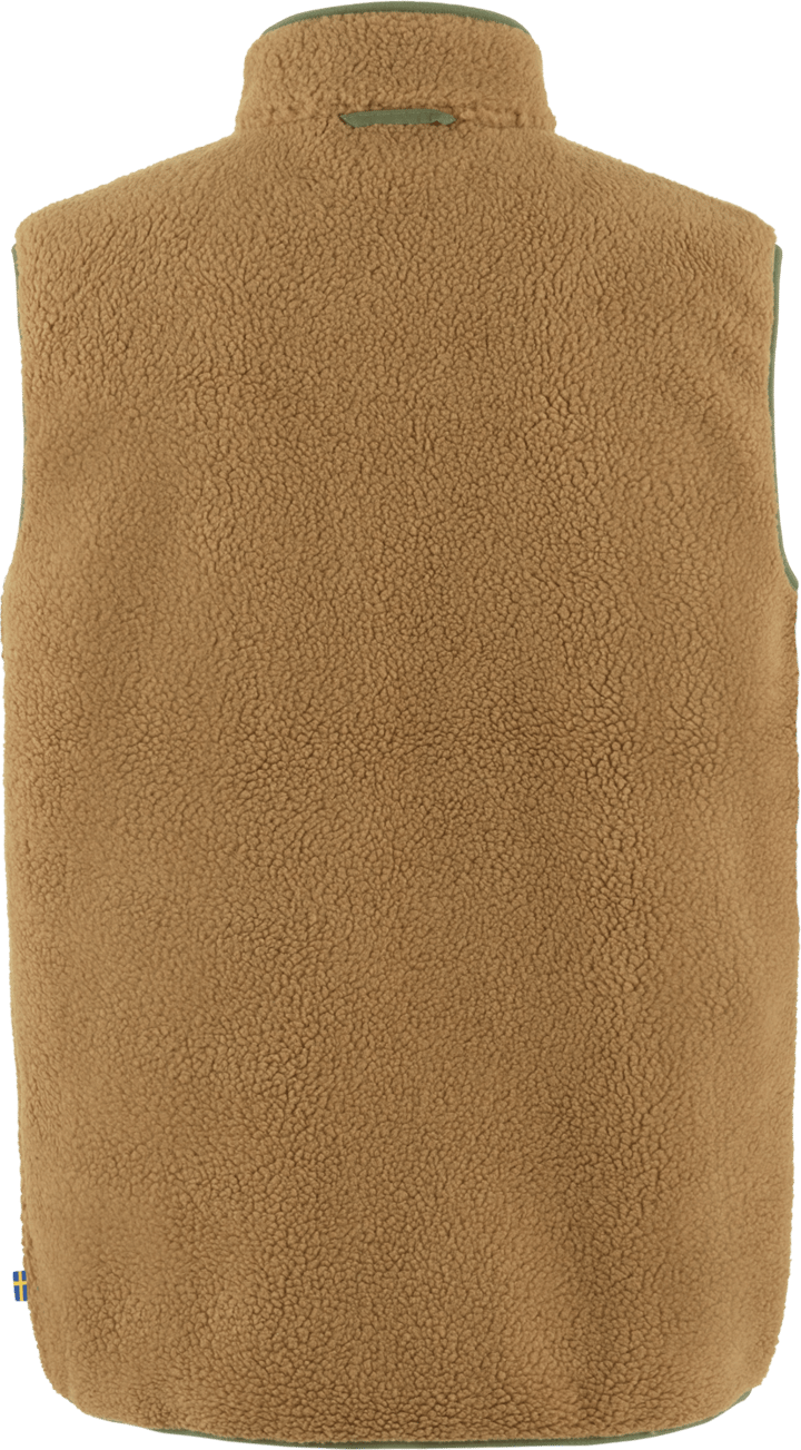 Fjällräven Men's Vardag Pile Fleece Vest Buckwheat Brown-Laurel Green Fjällräven