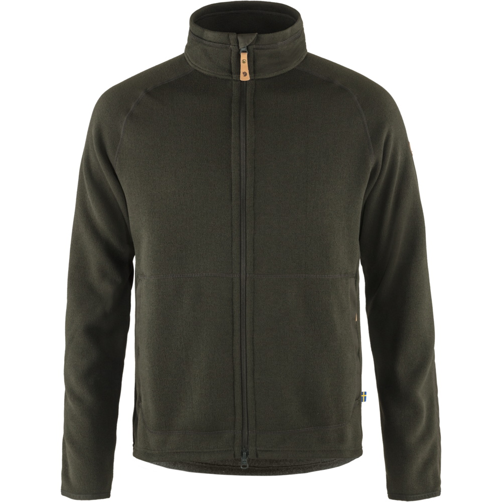 Fjällräven Men’s Övik Fleece Zip Sweater Deep Forest