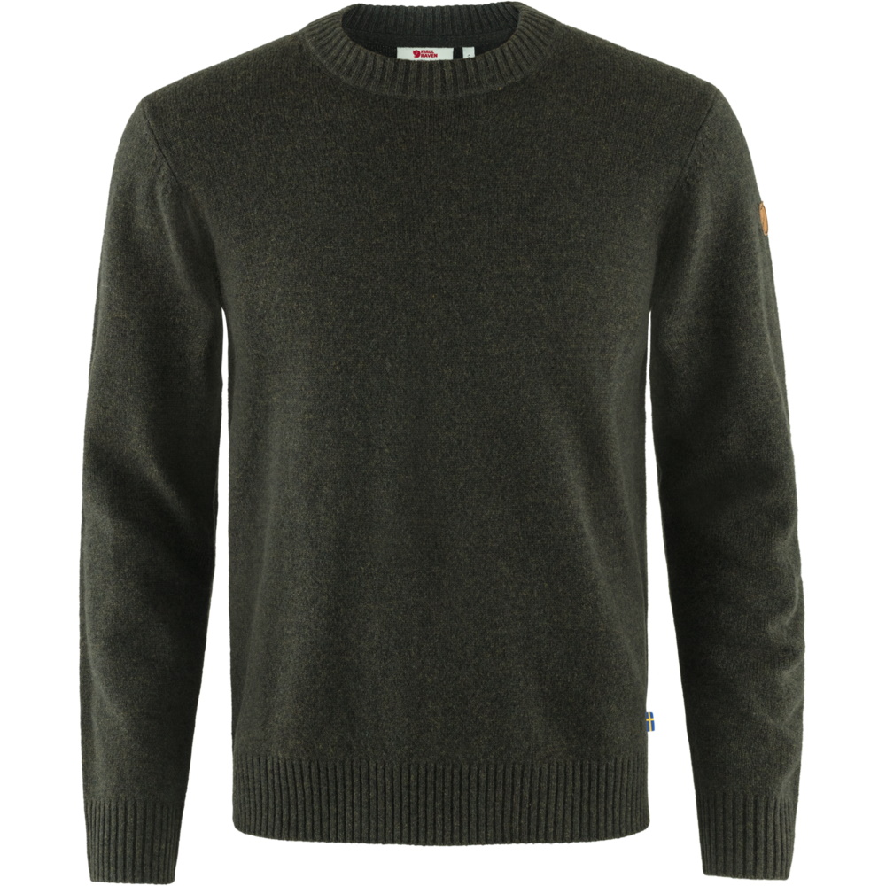 Fjällräven Men’s Övik Round-neck Sweater Dark Olive