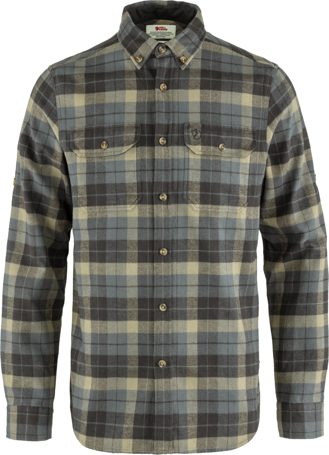 Men’s Singi Heavy Flannel Shirt Super Grey-Stone Grey