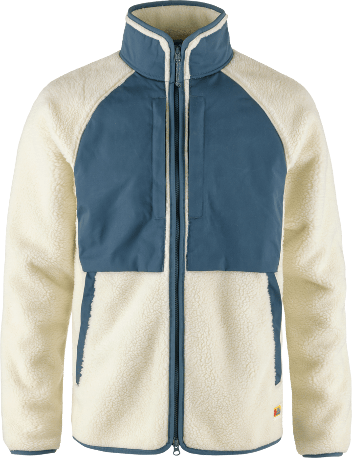 Fjällräven Men's Vardag Pile Jacket Chalk White-Indigo Blue Fjällräven