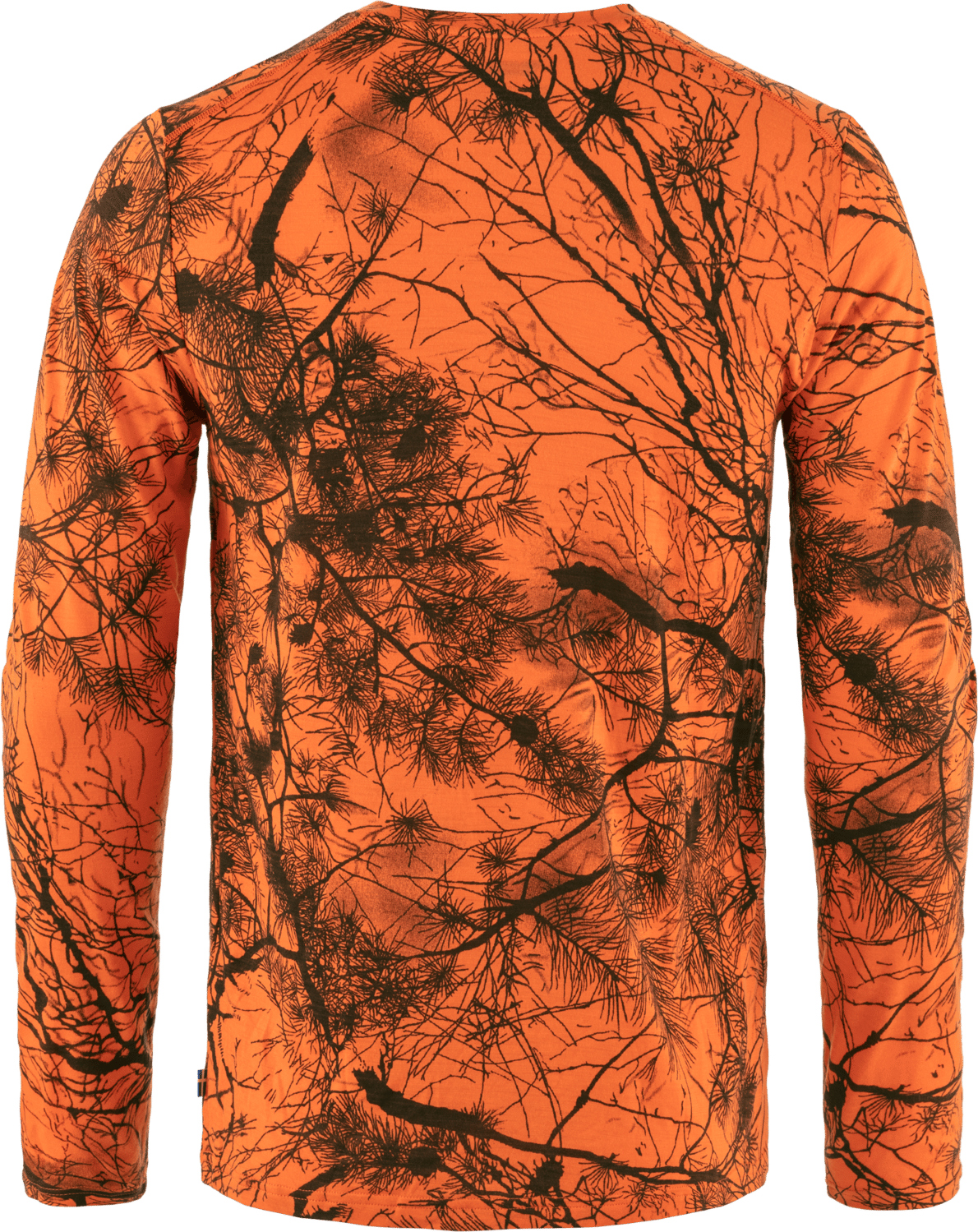 Fjällräven Men's Värmland Wool Long Sleeve Orange Multi Camo