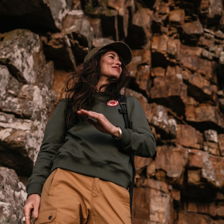 Fjällräven Women's 1960 Logo Badge Sweater Deep Patina Fjällräven