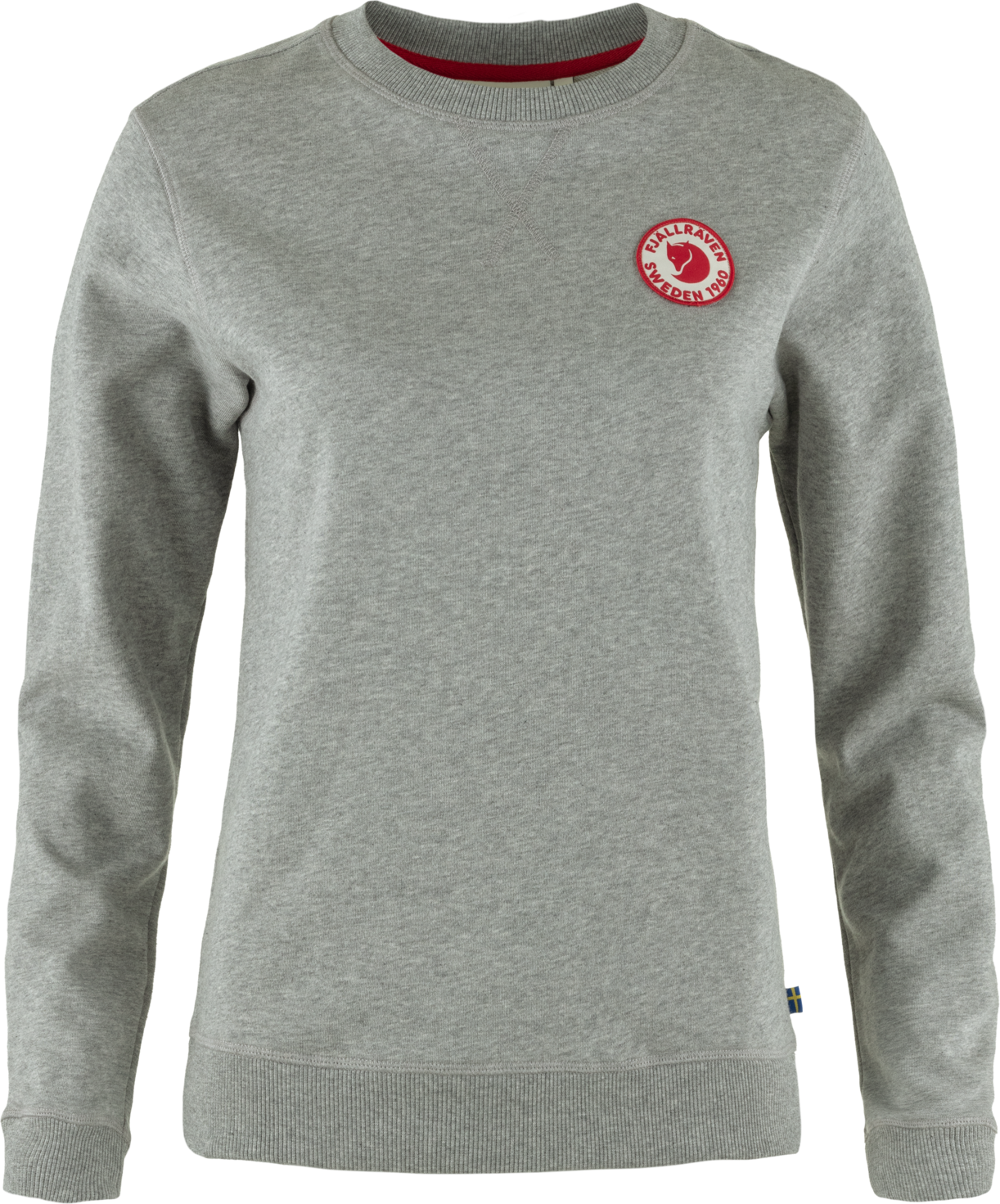 Fjällräven Women’s 1960 Logo Badge Sweater Grey-Melange