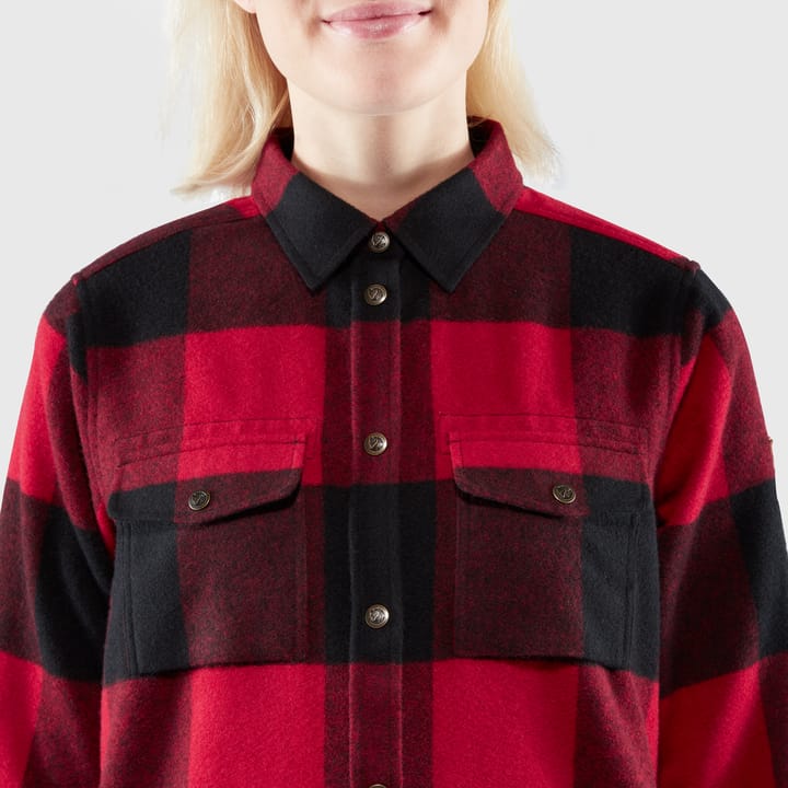 Fjällräven Women's Canada Shirt Longsleeve Red Fjällräven