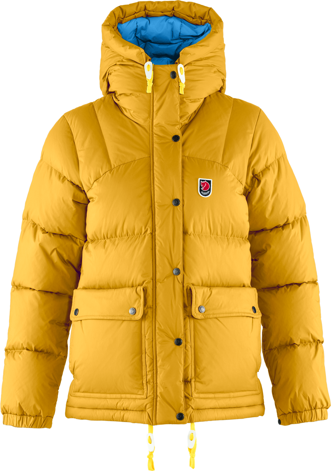 Fjällräven Women’s Expedition Down Lite Jacket Mustard Yellow-Un Blue