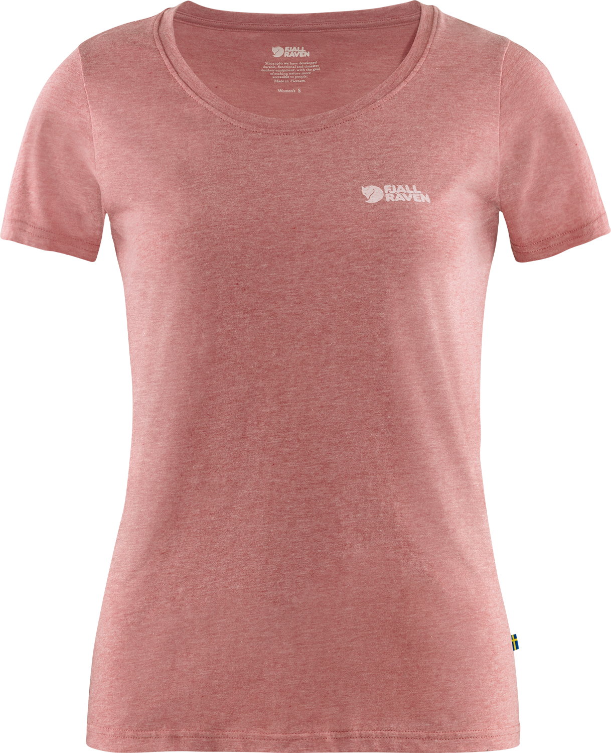 Fjällräven Women’s Fjällräven Logo T-Shirt Rowan Red-Melange