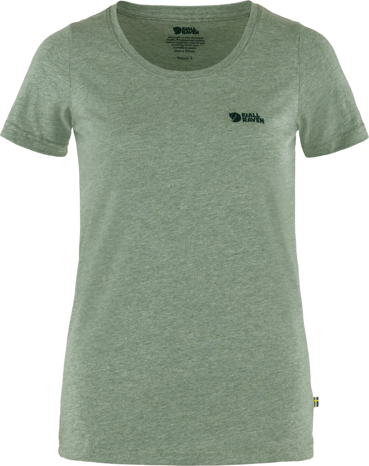 Women’s Fjällräven Logo T-Shirt Patina Green-Melange