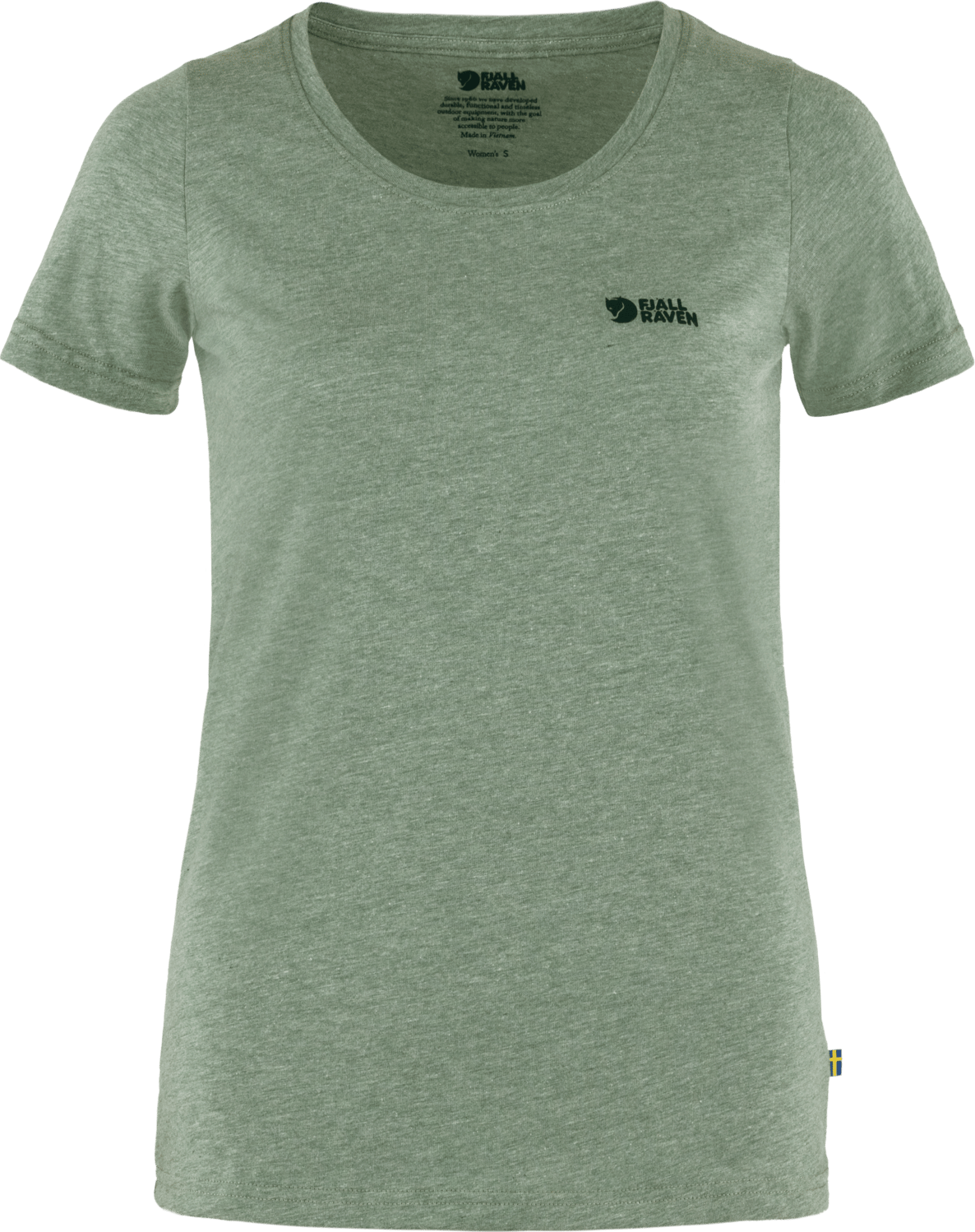 Fjällräven Women's Fjällräven Logo T-Shirt Patina Green-Melange