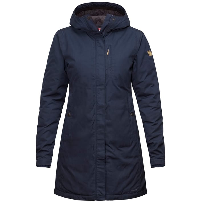 Navy padded parka best sale