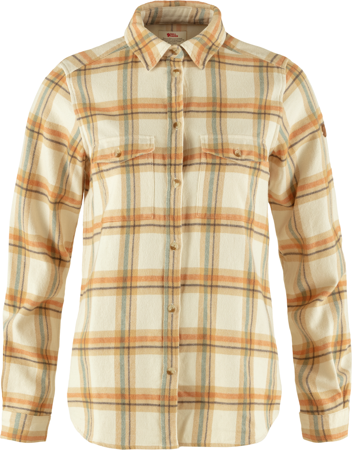 Fjällräven Women’s Övik Heavy Flannel Shirt Chalk White-Dune Beige