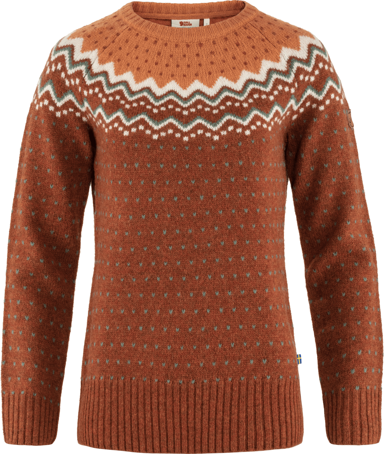 Fjällräven Women’s Övik Knit Sweater Autumn Leaf/Desert Brown