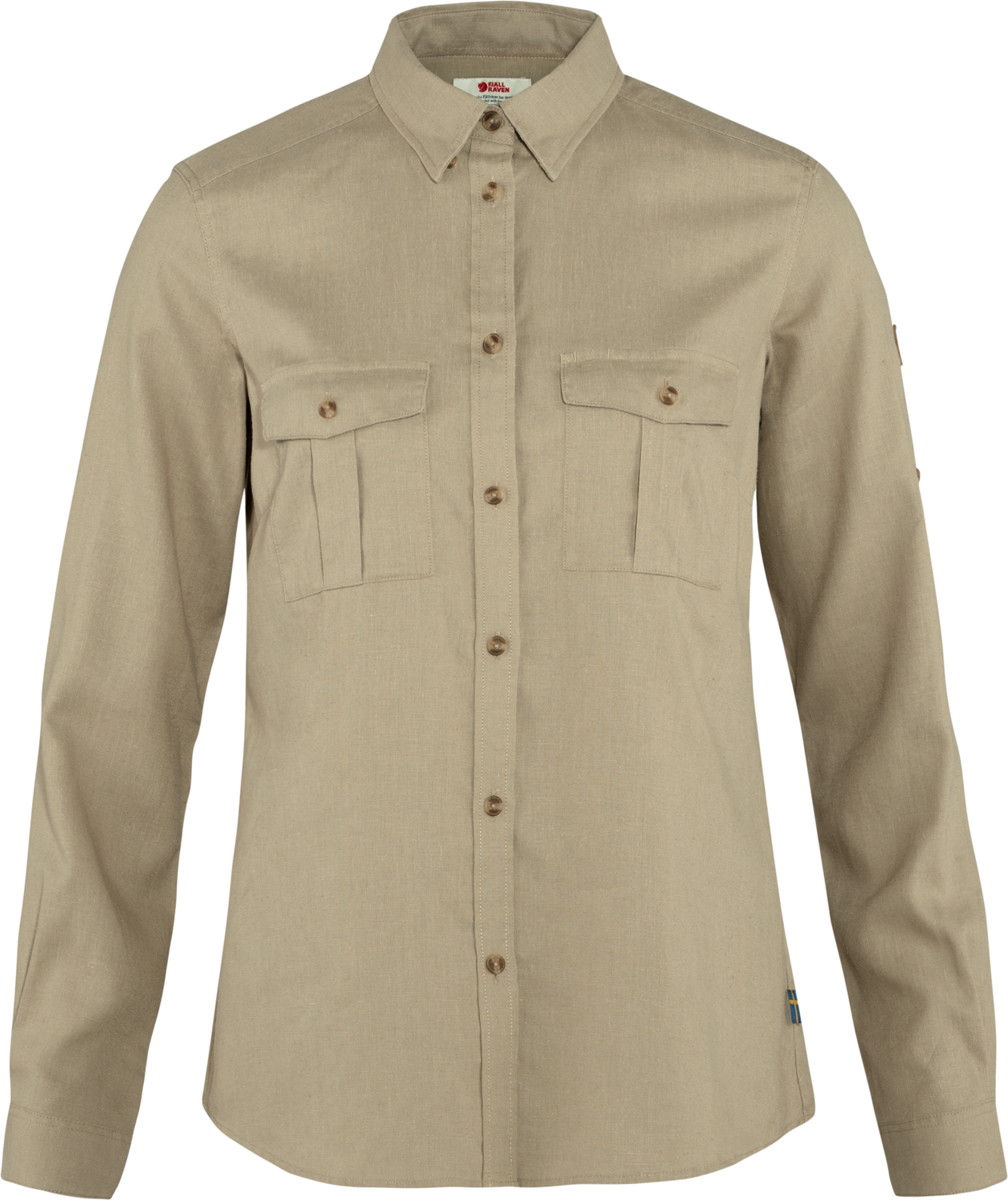 Women’s Övik Travel Shirt Long Sleeve Sand Stone