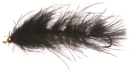 Unique Flies Marabou Worm Black Unique Flies