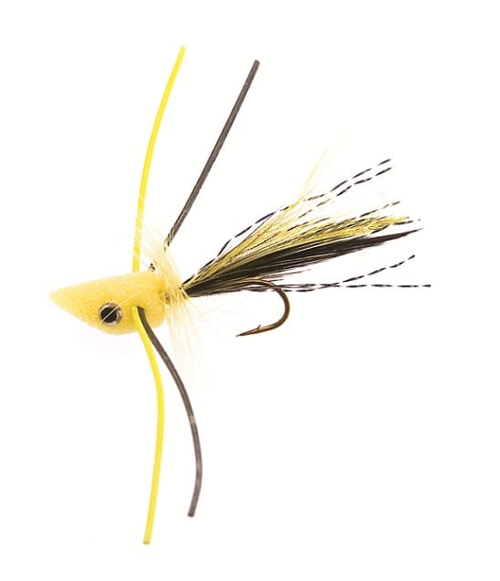 Unique Flies Trout Popper #10 - Yellow Unique Flies